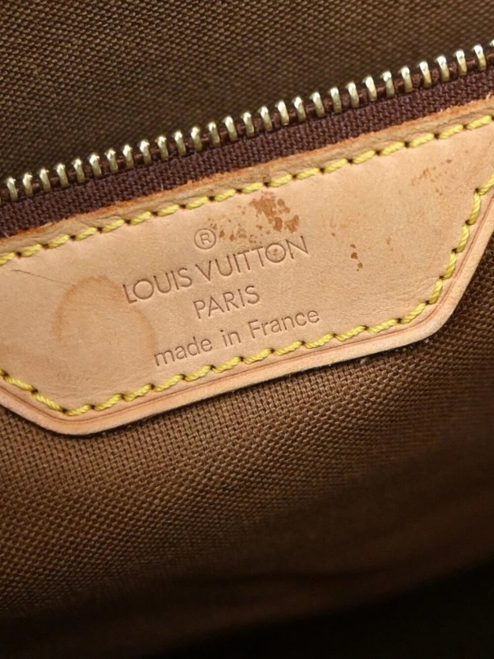 LOUIS VUITTON Cabas Mezzo Shoulder Bag Monogram Leather Brown M51151 77YH924 - Picture 13 of 16